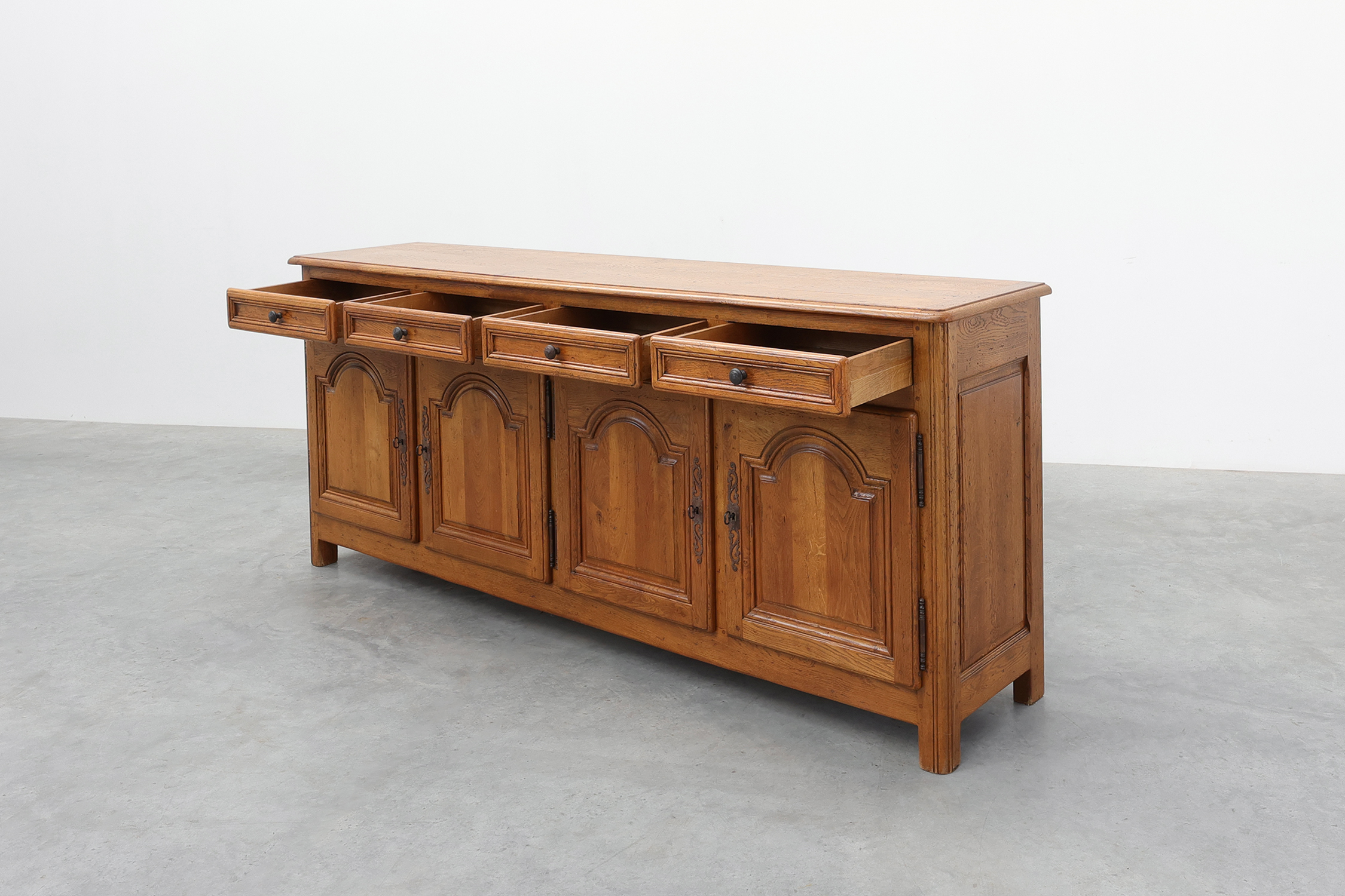 Monumental Oak Sideboard by De Tonge, France, Mid-20th Centurythumbnail